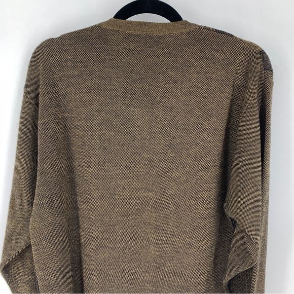Aeffe mens small sweater pullover Italy Wool Blend Stripes Retro - Picture 12 of 13